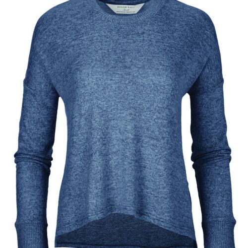 Ladies' Cuddle Soft Boxy Crewneck Sweatshirt Thumbnail