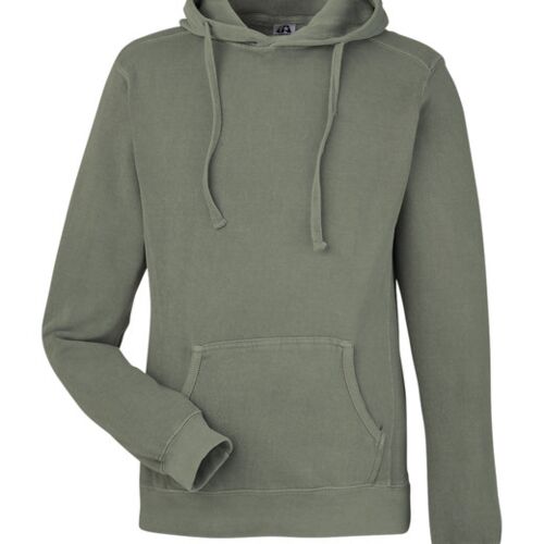 Unisex Pigment Dyed Fleece Hooded Sweatshirt Thumbnail