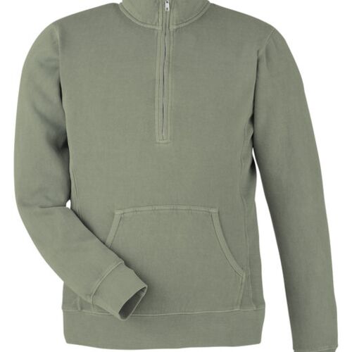 Unisex Pigment Dyed Fleece Quarter-Zip Thumbnail