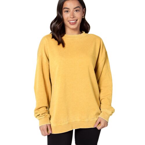 Ladies' Burnout Campus Crew Sweatshirt Thumbnail
