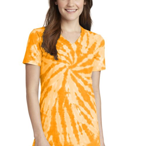 Women's Tie Dye V Neck Tee Thumbnail