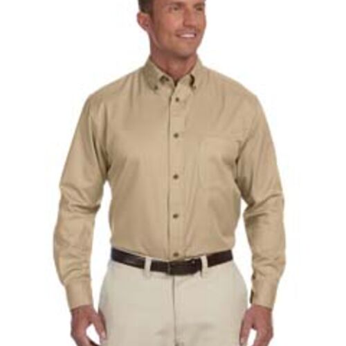 Men's Tall Easy Blend™ Long-Sleeve Twill Shirt with Stain-Release Thumbnail
