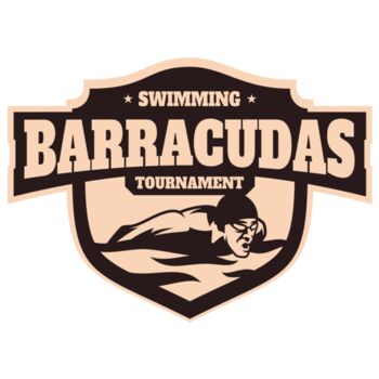 Barracudas Swimming Tournament logo template Thumbnail