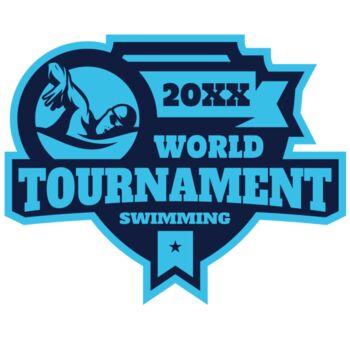 Tournament World  Swimming logo template Thumbnail