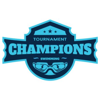 Champions Tournament Swimming logo template Thumbnail