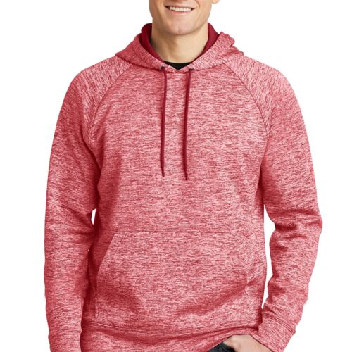 PosiCharge ® Electric Heather Fleece Hooded Pullover. Thumbnail