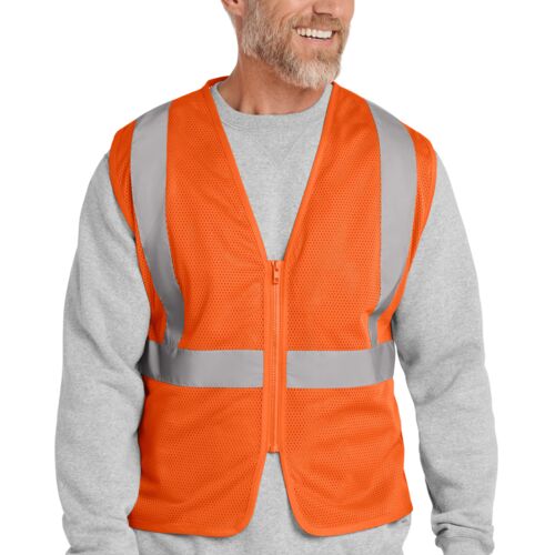 ® Ansi 107 Class 2 Economy Mesh Zippered Vest Thumbnail