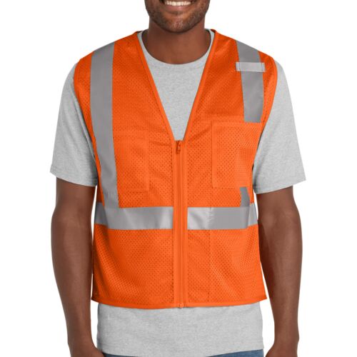 ® Ansi 107 Class 2 Mesh Zippered Vest Thumbnail